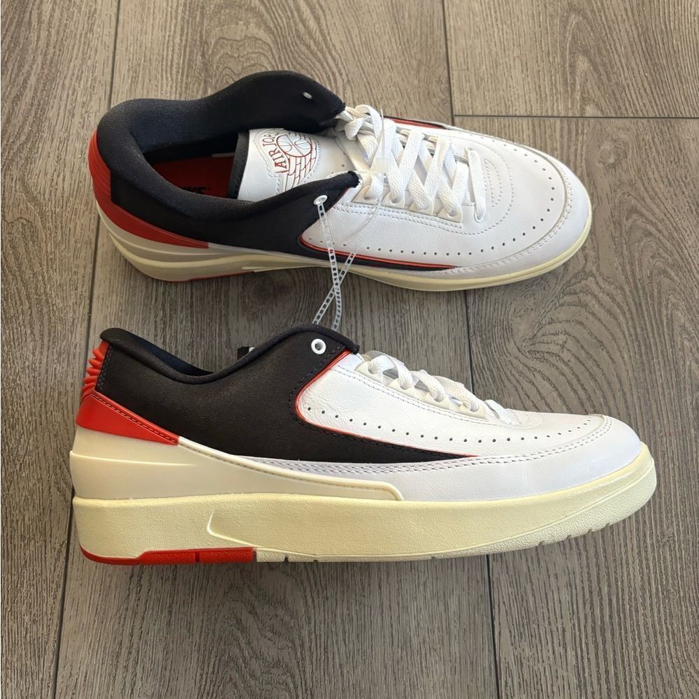 Air Jordan 2 Low Black Satin Women's Shoes - Picture 2 of 8
